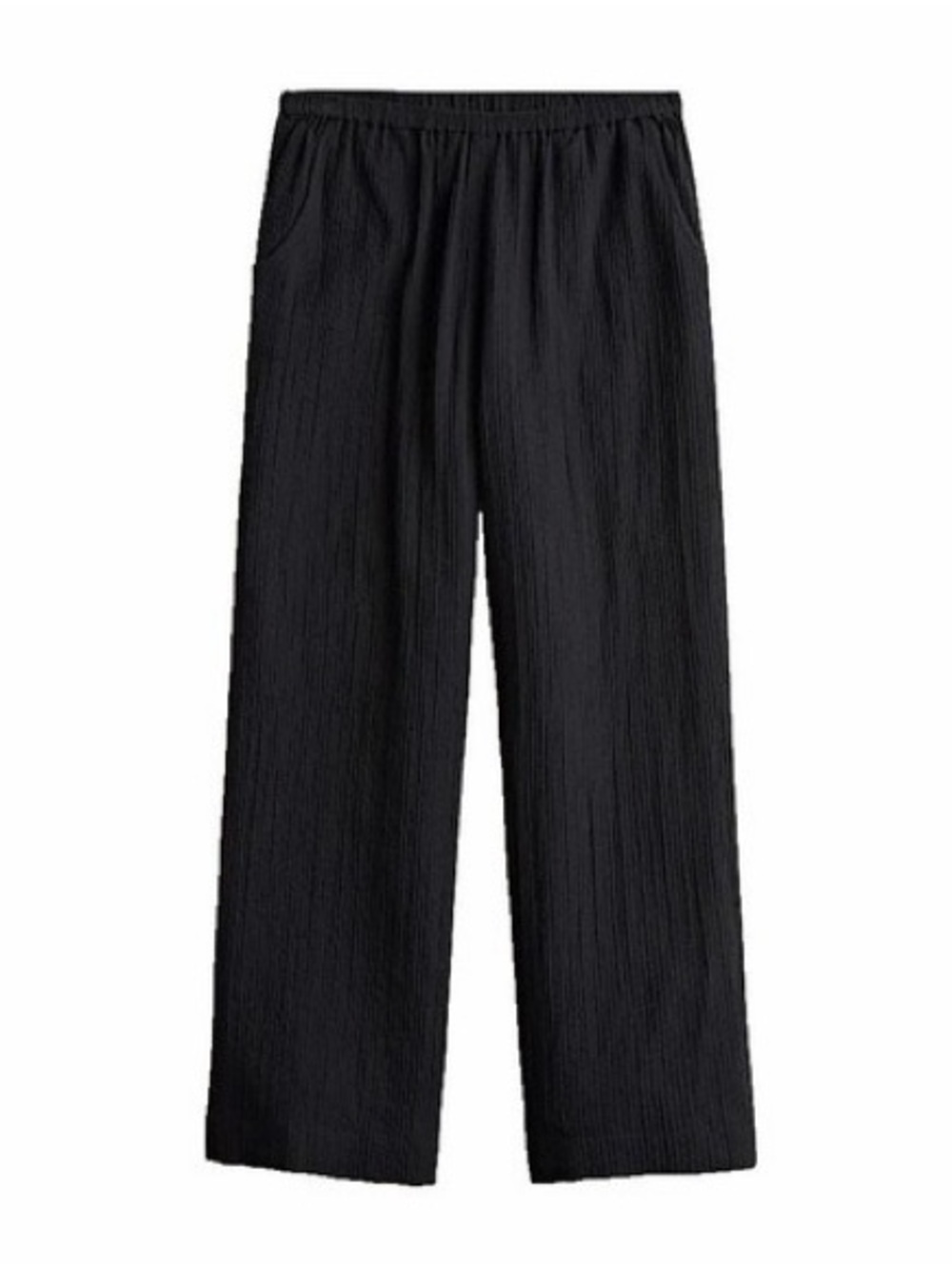 J. Crew Black Wide-Leg Elastic Waist Pants Size Small